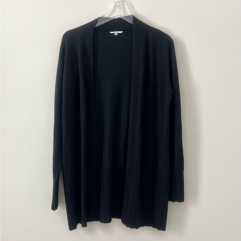Vila Milano Women’s Open Front long Black Cardigan size L